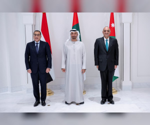 رئيس-الدولة-يستقبل-رئيسي-وزراء-الأردن-ومصر